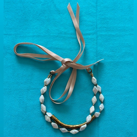 NWOT Andromeda Double Strand Pearl Choker Grace Loves Lace - Picture 2 of 3